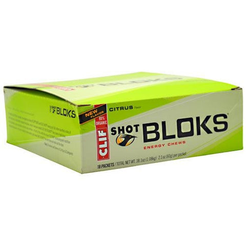 Clif Shot Bloks Energy Chews - Citrus - 18 ea - 722252380708