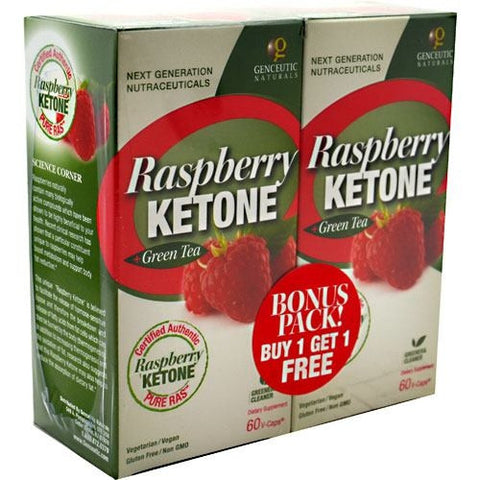 Genceutic Naturals Raspberry Ketones + Green Tea - 120 ea - 896245001274