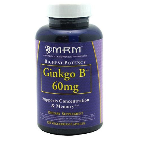 MRM Ginkgo B - 120 Capsules - 609492540027