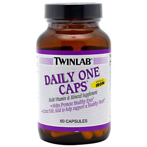 TwinLab Daily One Caps Without Iron - 60 Capsules - 027434036207