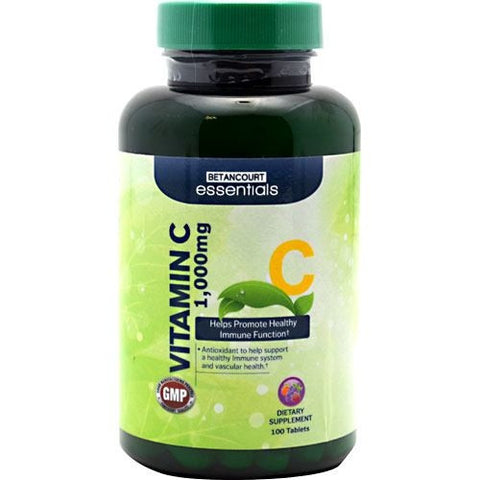 Betancourt Nutrition Betancourt Essentials Vitamin C - 100 Tablets - 857487003853