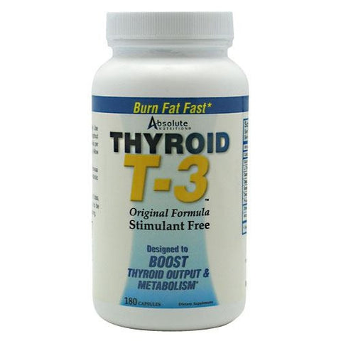 Absolute Nutrition Thyroid T3 - 180 Capsules - 708235088571