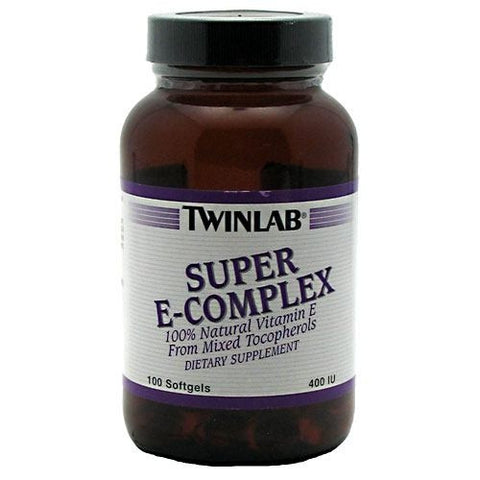 TwinLab Super E-Complex - 100 Softgels - 027434008112